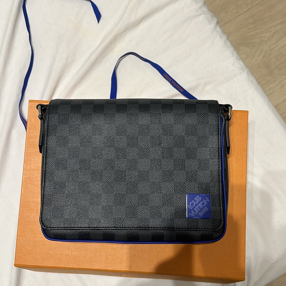 Louis Vuitton Black and Blue Men's Bag